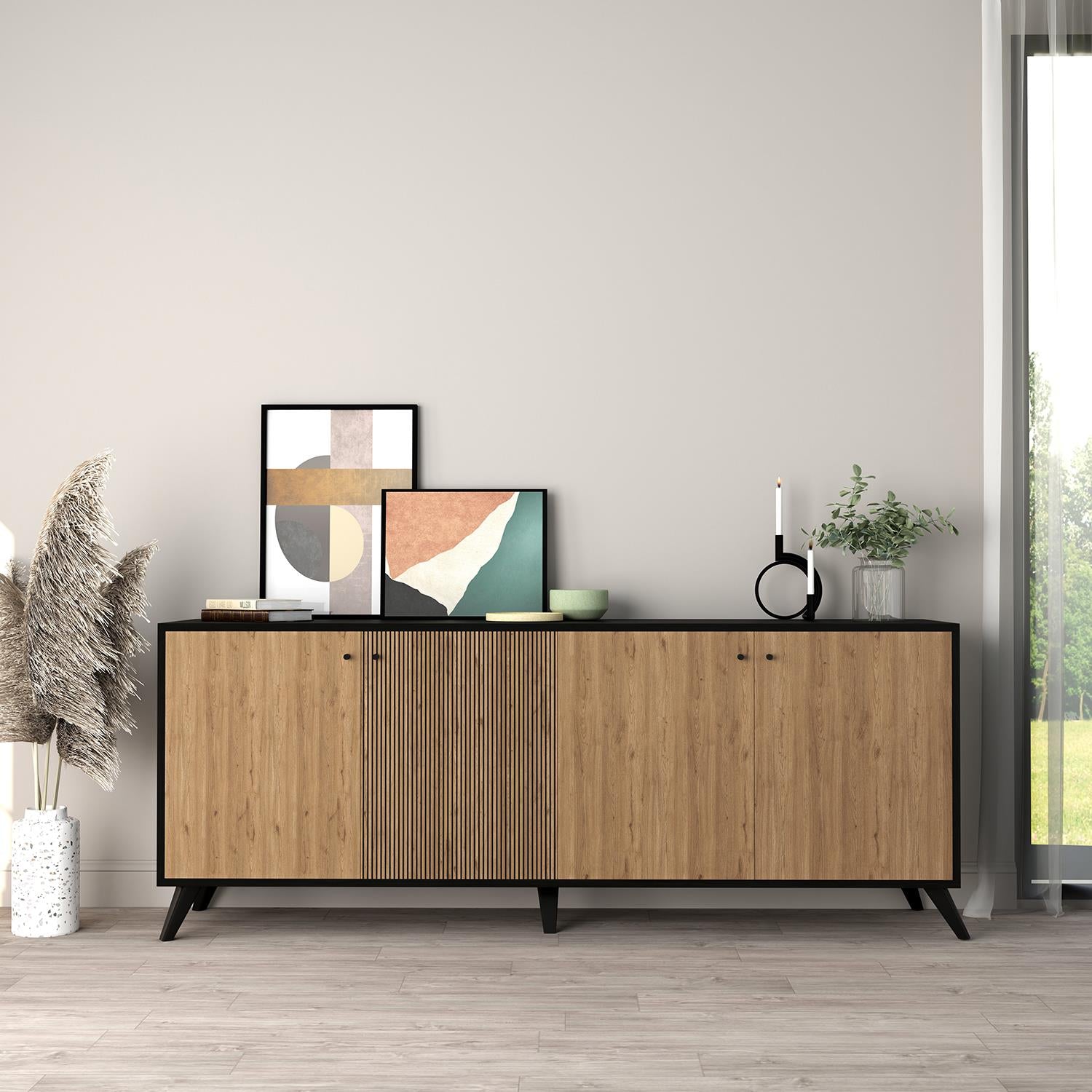 Bimossa H1030 Lisa Konsol 180cm Siyah-Sepet