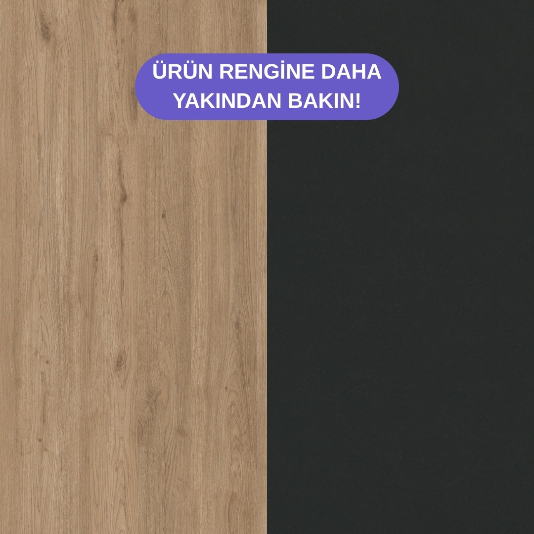 Bimossa W21 Daffy Kitaplık - 183 cm Yüksek, 2 Kapaklı, Raflı ve 9 Bölmeli Çok Amaçlı Dolap