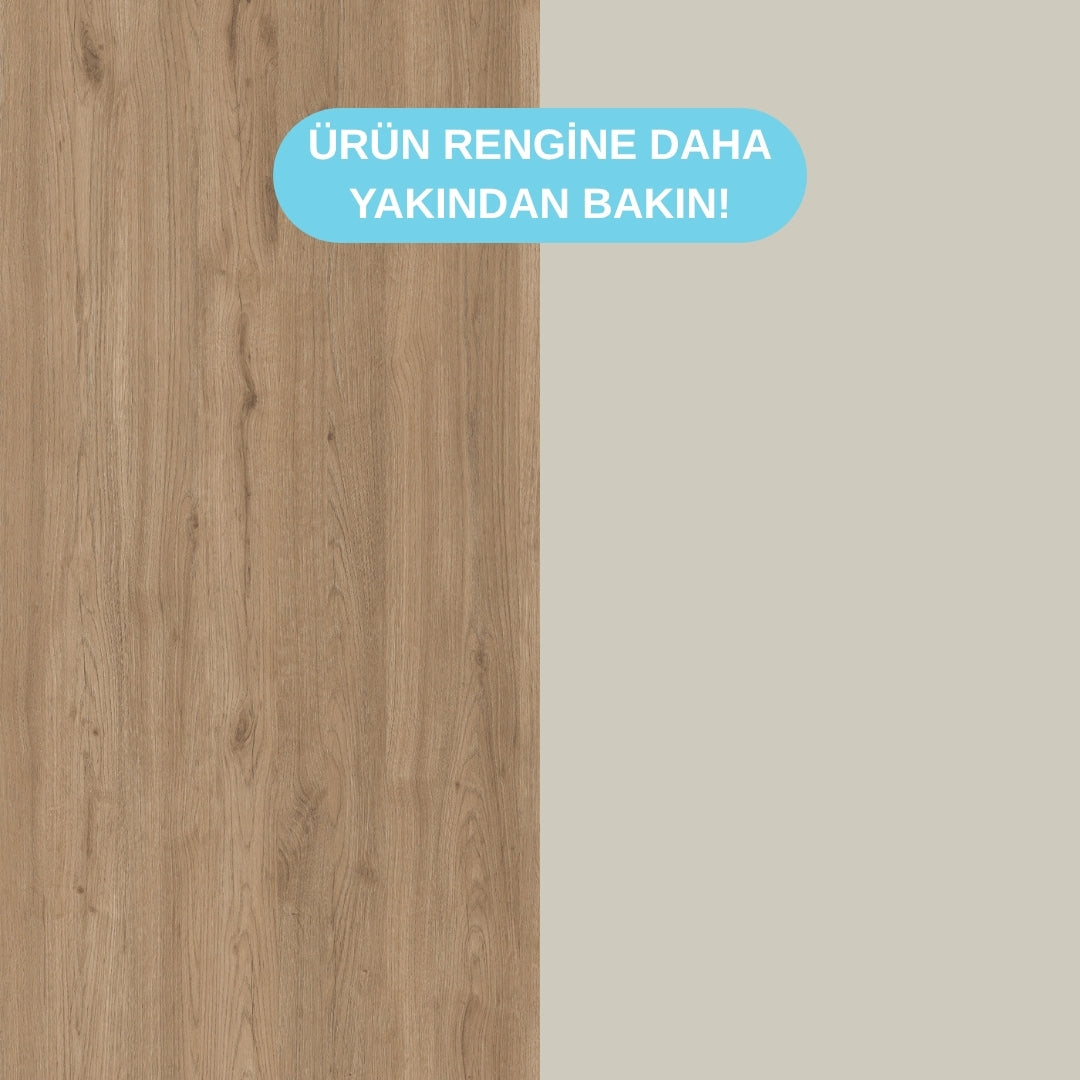 Bimossa TK20 Bunny 2 Kapaklı Gardırop ve 4 Çekmeceli Şifonyer, Yüksek Ayaklı Çocuk Odası Takımı
